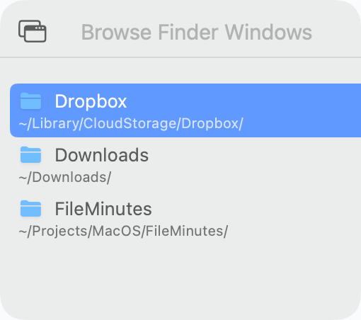 Finder Integration